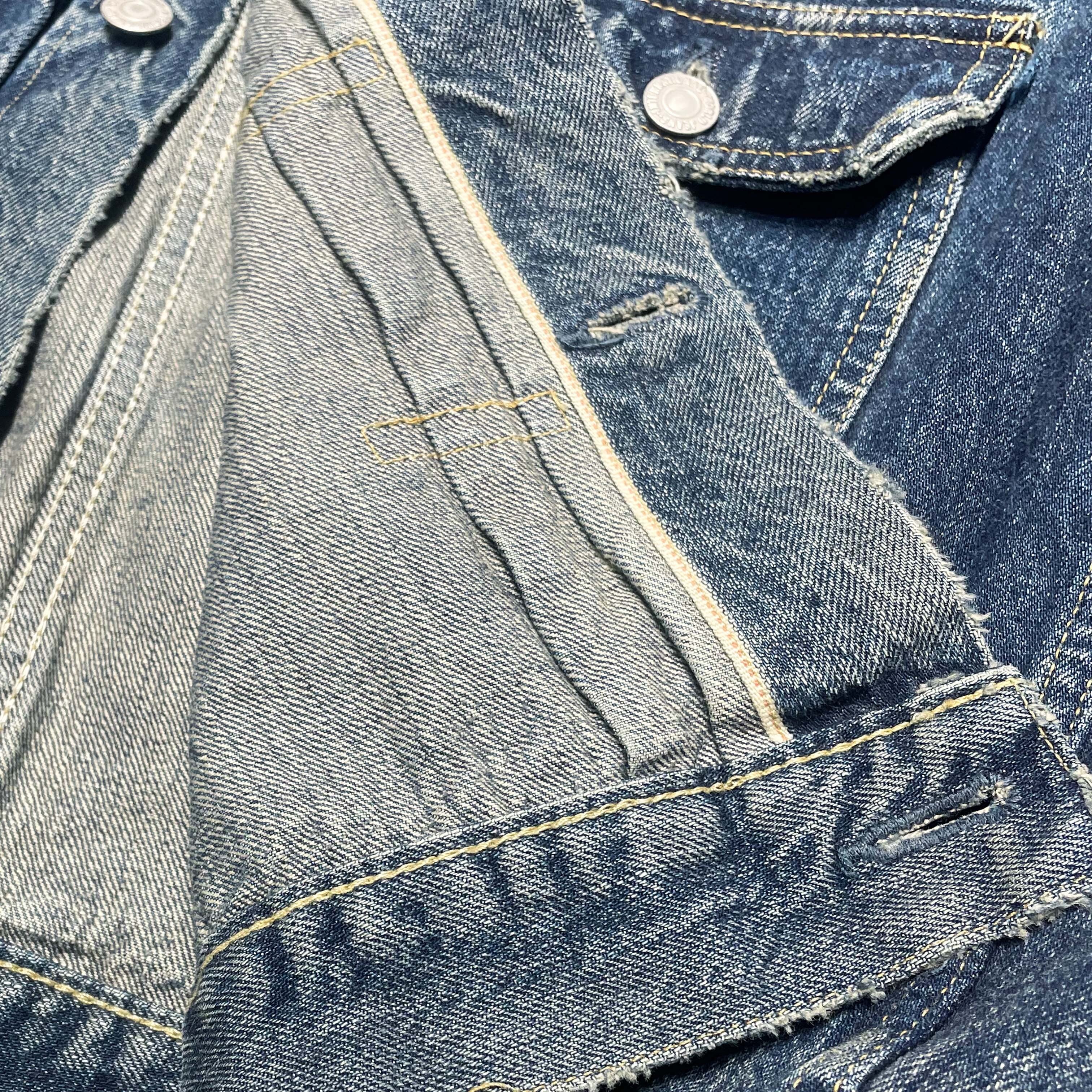 Benjamin Authentic Club Vintage Wash Denim Trucker Jacket Japan