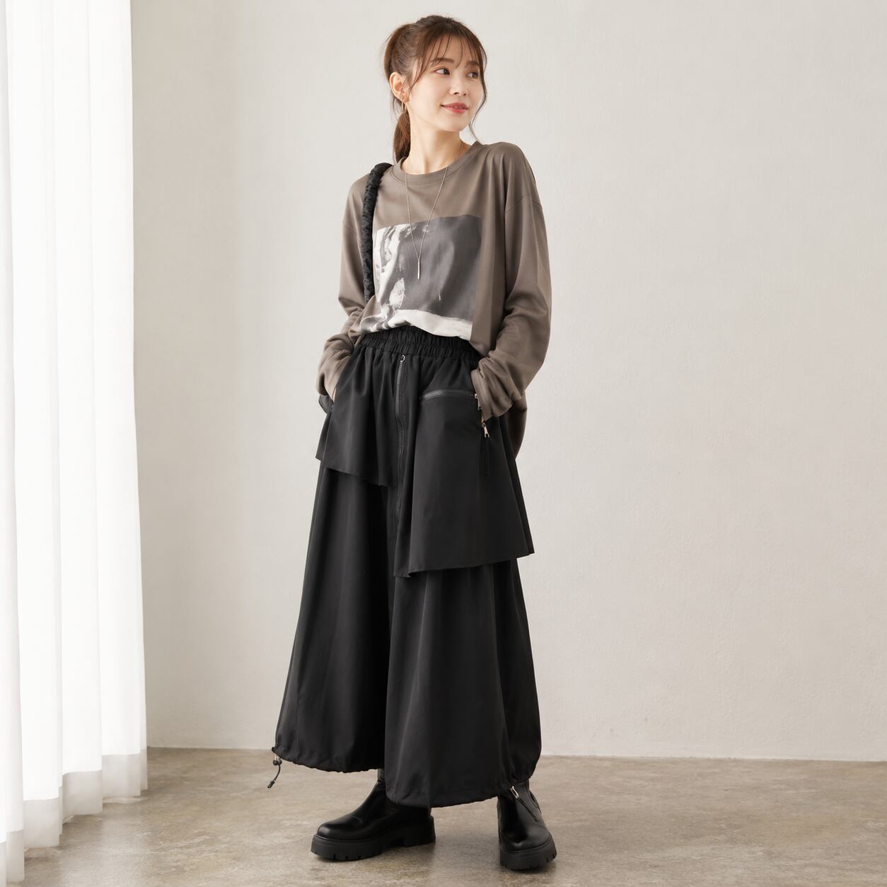 ★9月3~7日POPUP受注販売限定★SEVEN SENSE(セブンセンス)レイヤージップデザインスカート【1260770】