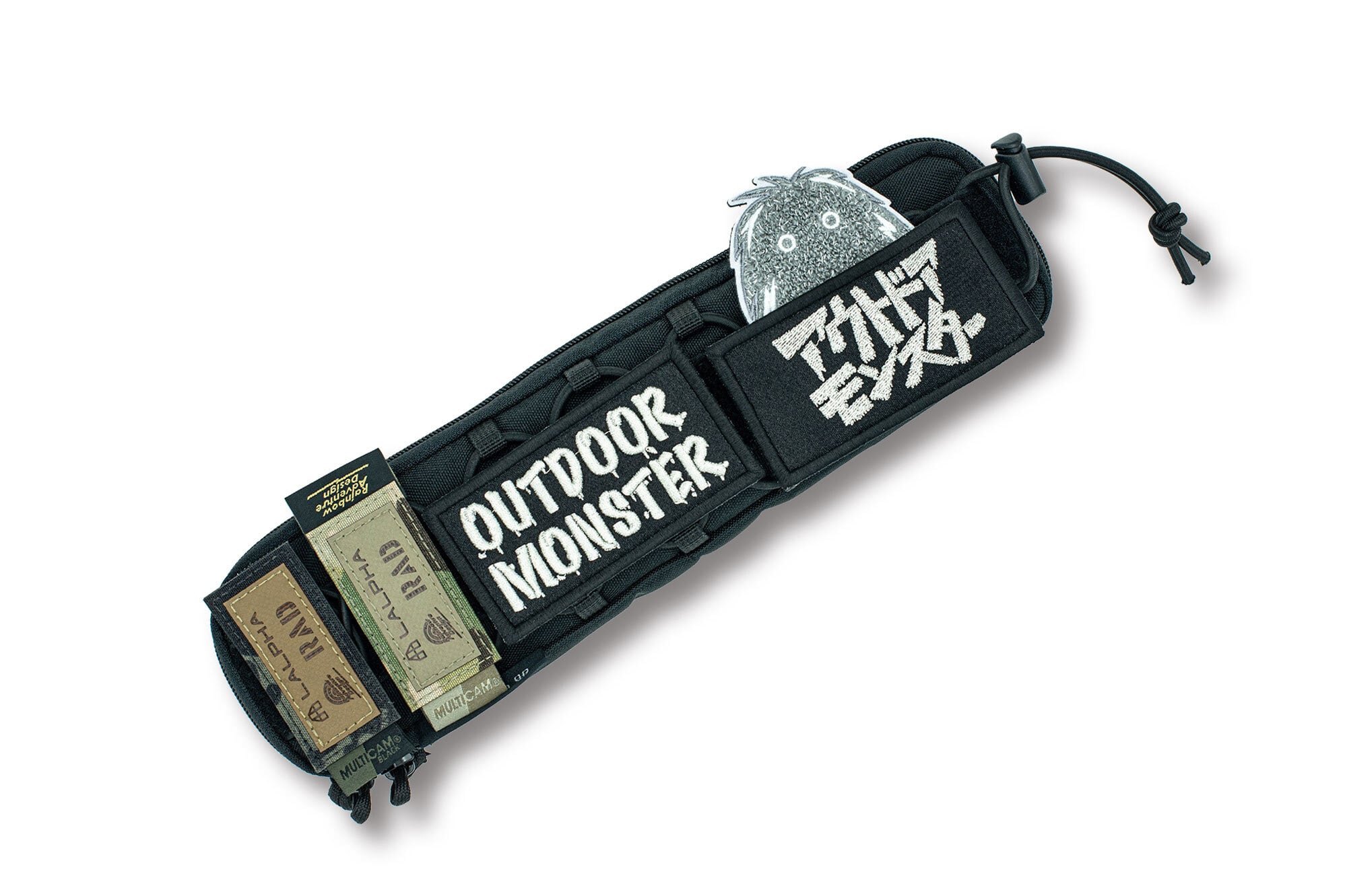 アウトドアモンスター】刺繍 ワッペン 【LALPHA限定カラー