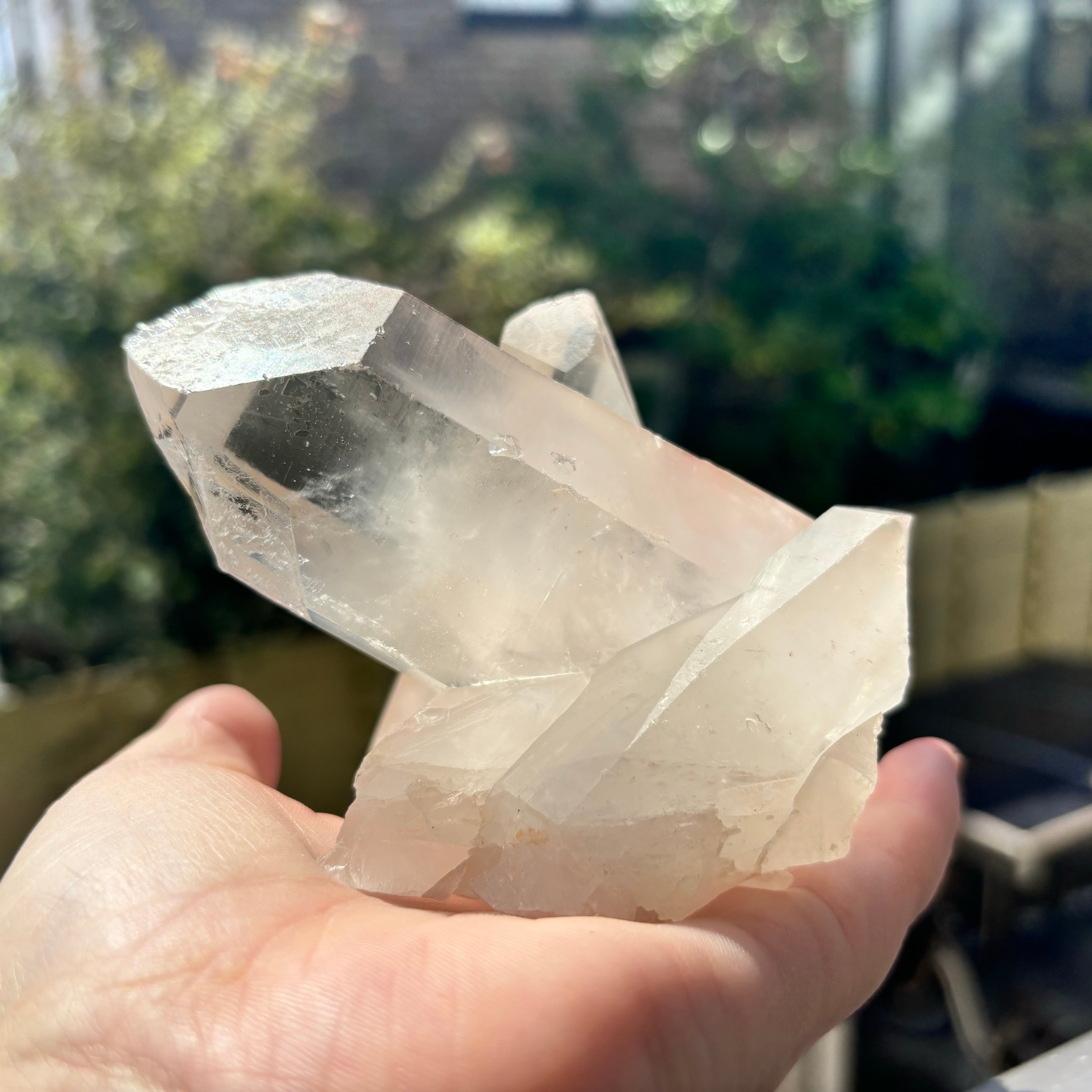 【水晶クラスター マダカスカル産㉜ 424g】❤︎送料無料❤︎天然石 パワーストーン 原石