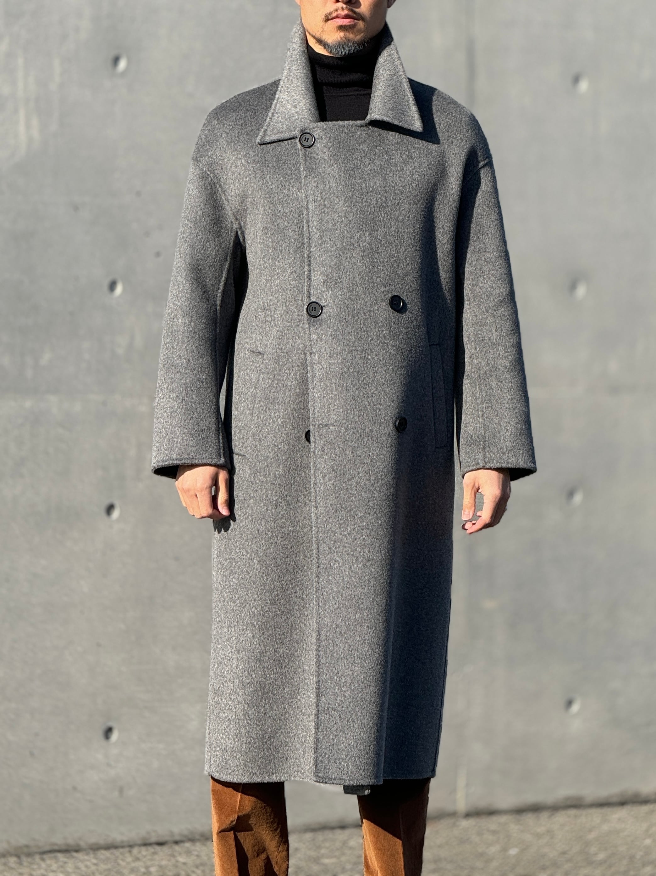 ウールオーバーサイズロングPコート | Wide Range