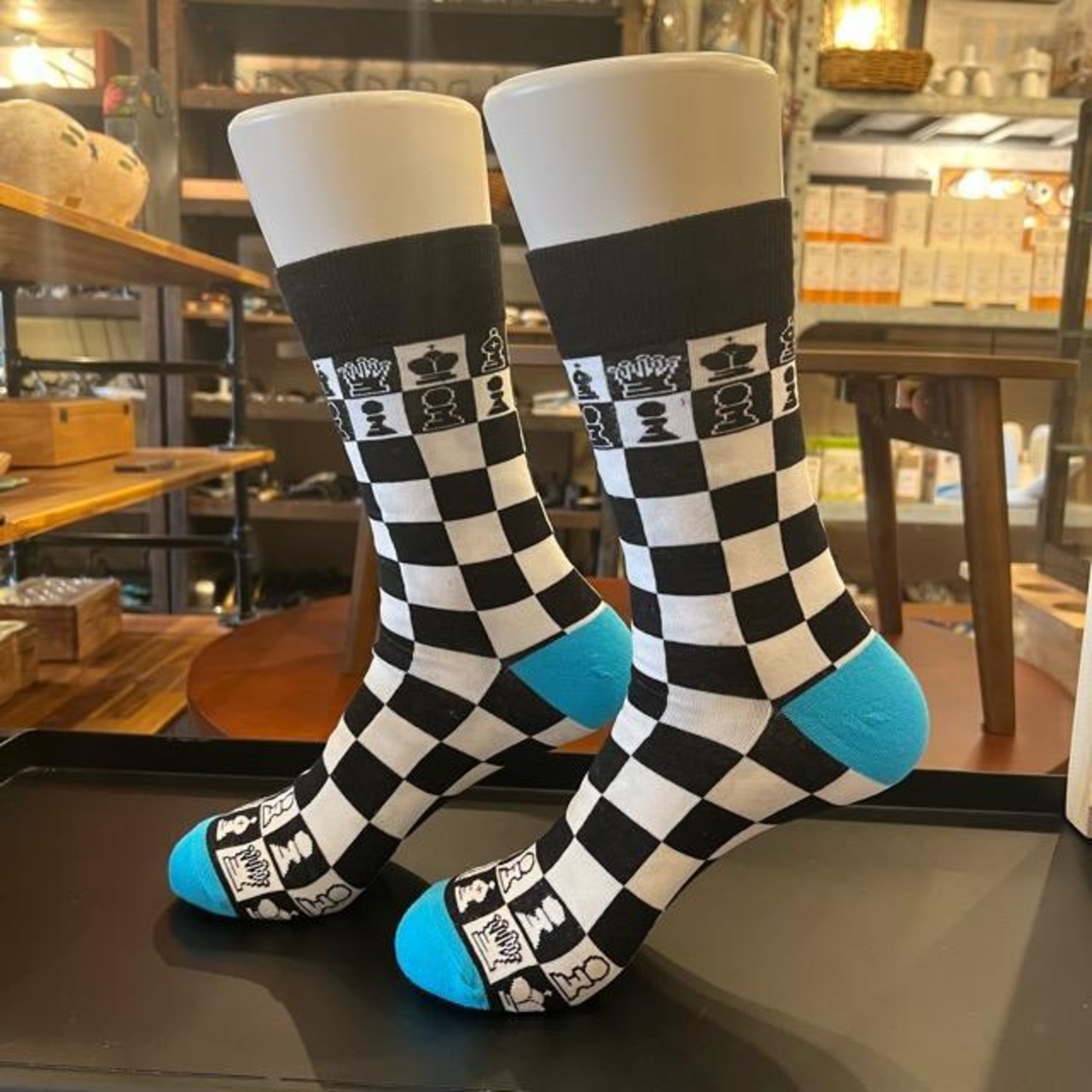 TOPANGA SOCKS Men's　Chess　靴下　メンズソックス　チェス　足元ファッション　プチギフト