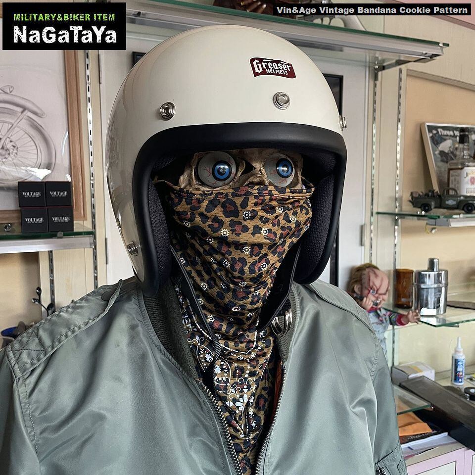 Vin＆Age ヴィンアンドエイジ ヴィンテージバンダナ クッキー柄