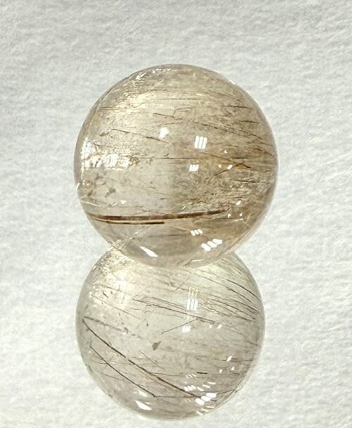 ルチルクォーツ 丸玉 スフィア 約20ミリ 針水晶 ルチル 天然石