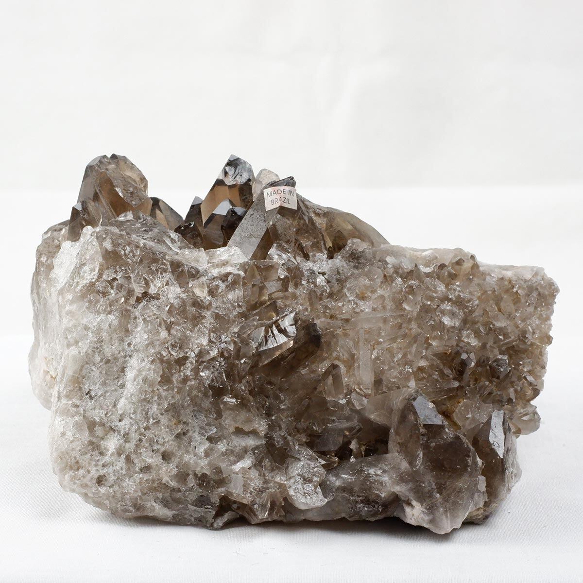 1.5Kg スモーキークォーツ クラスター ブラジル産 スモーキークォーツ 煙水晶 原石 一点物 282-734
