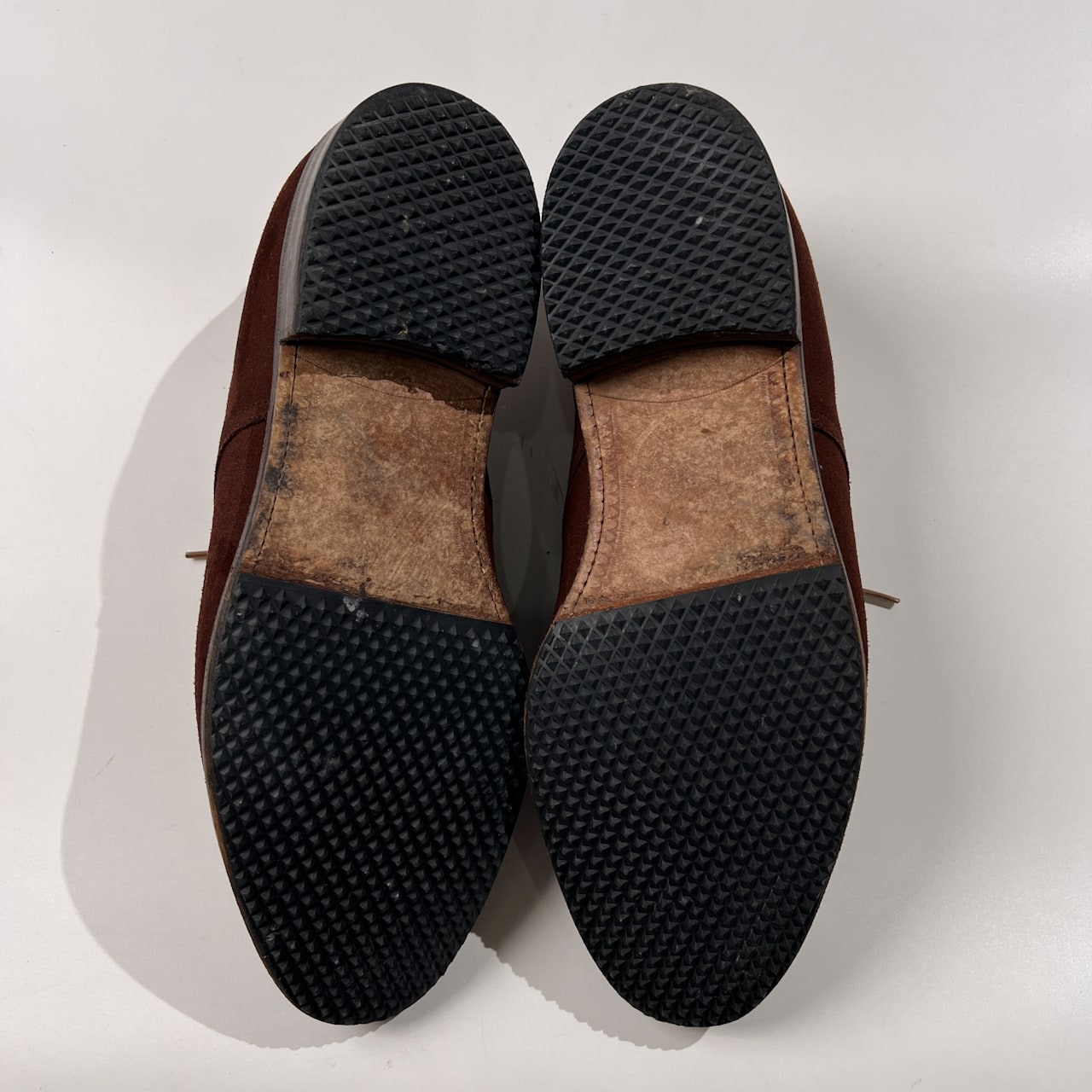 42ND ROYAL HIGHLAND フォーティセカンドロイヤルハイランド 切替 スエード レザー プレーントゥ シューズ 8 1/2 /ブラウン/革靴