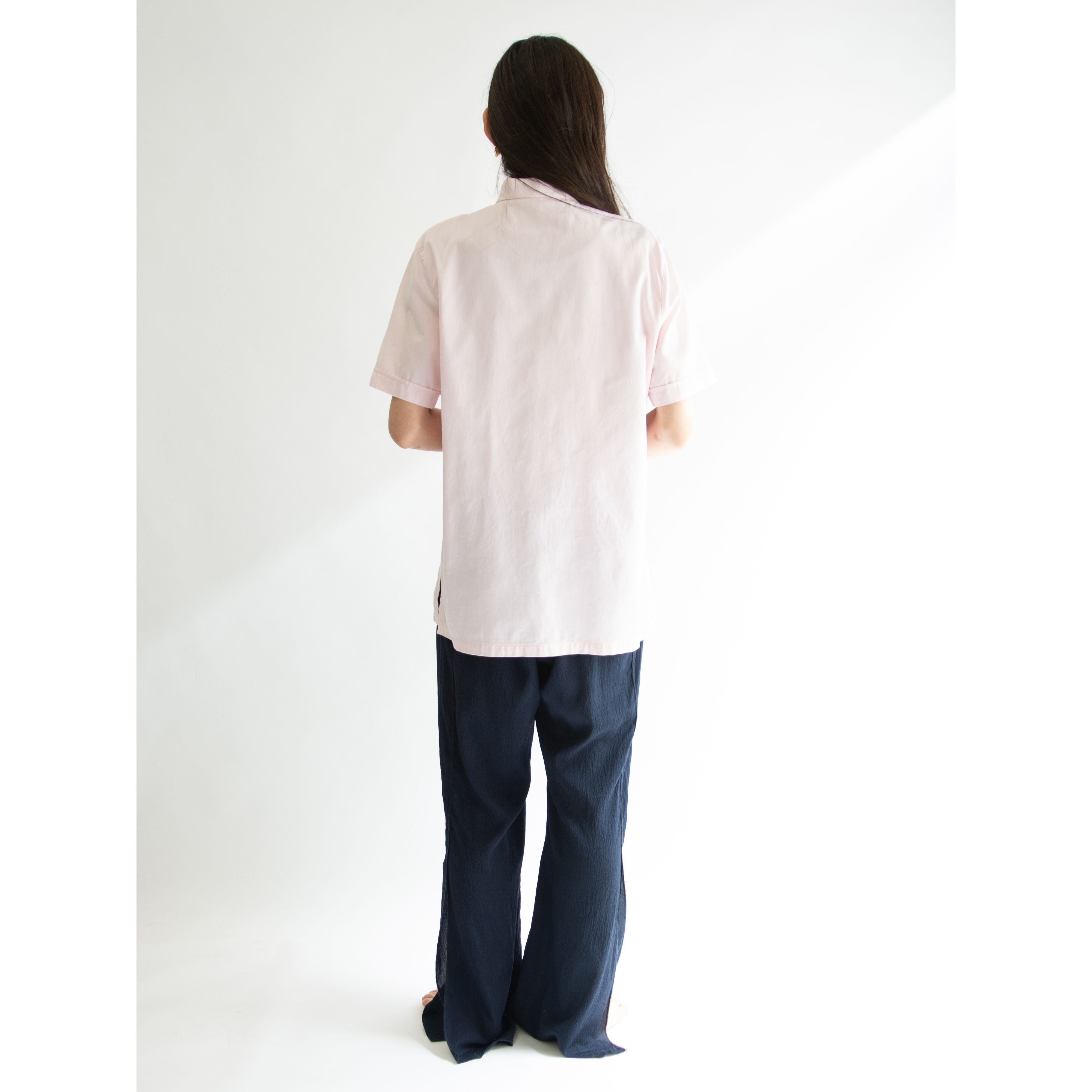 【Alain Figaret】Made in France 100% Cotton H/S China Shirt（アランフィガレ フランス製 コットンチャイナシャツ 半袖）
