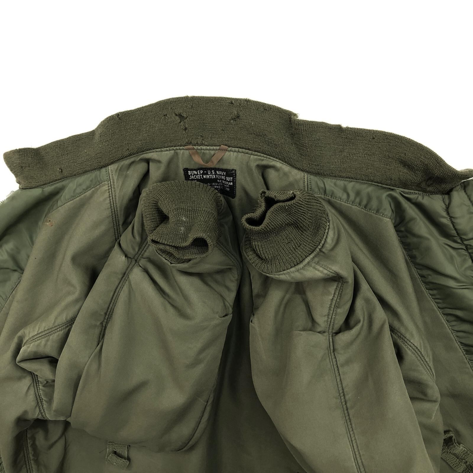 U.S.NAVY USN 60年代 G-8 WEP 前期型 フライトジャケット 黒タグ 42R