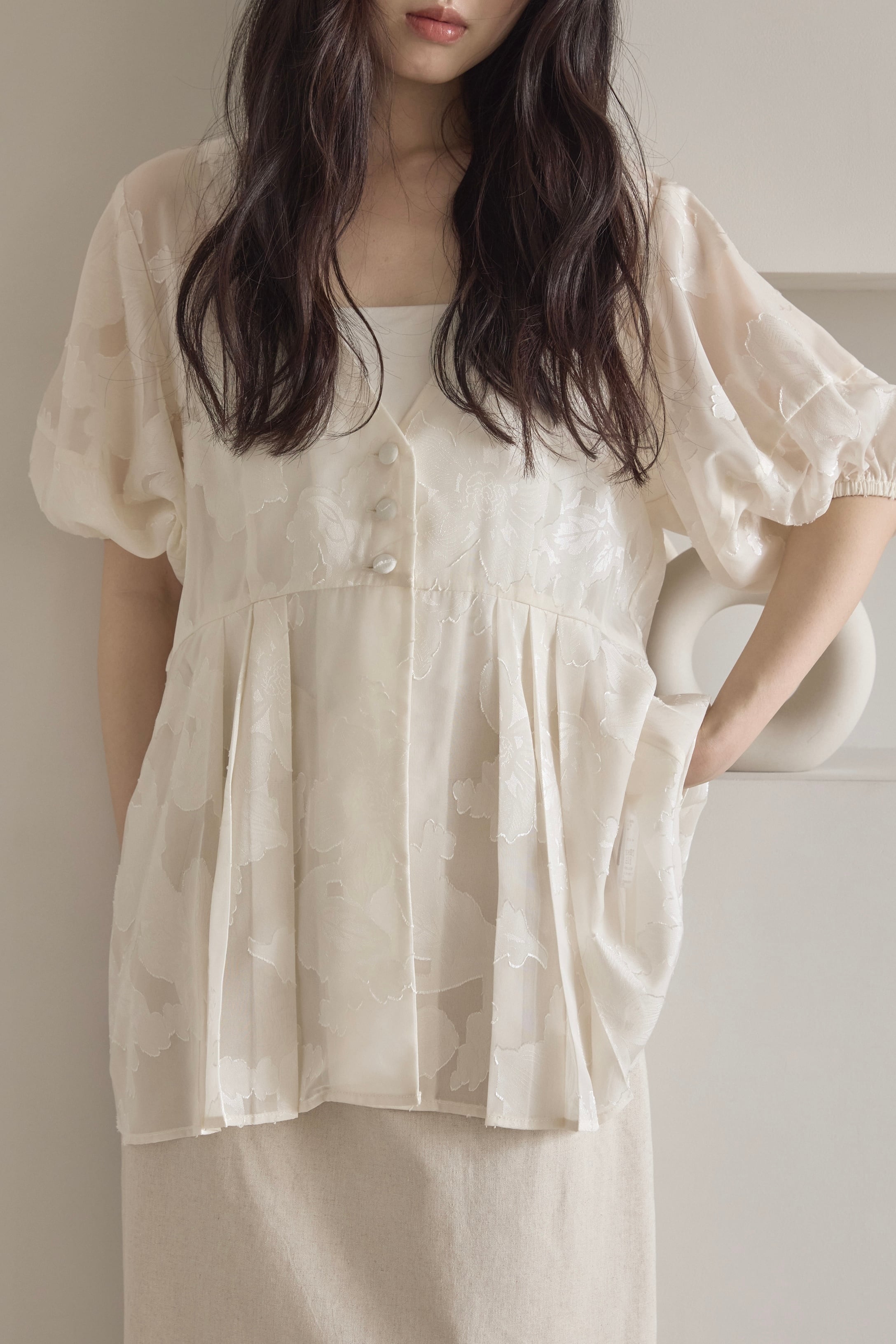 【Alumu.】bloom gather one piece 新品タグ付き AM650506 bloom gather one piece【Restock】 | Alumu.