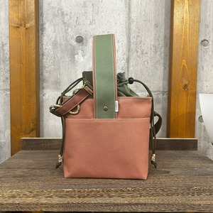 2025新作-＊ One Handle Para2WayBag ＊- <2WAY>/プラム×ダスティグリーン