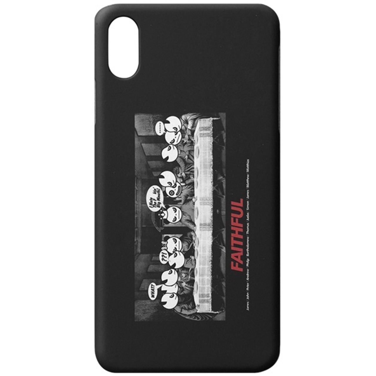 SALE【HIPANDA ハイパンダ】iPhone ケース LAST SUPPER PARODY iPhone XS/X CASE / BLACK