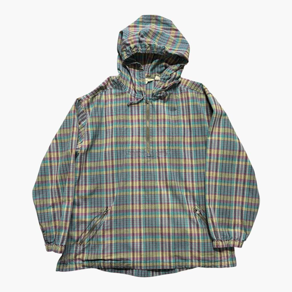 90's エディーバウアー アノラック Eddie Bauer チェック柄 コットン