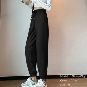 ワッフル スウェット パンツ レディース 春秋冬 ルームウェア ストリート カジュアル 大人 きれいめ おしゃれ かわいい ドローストリング 大人可愛い 大人女子