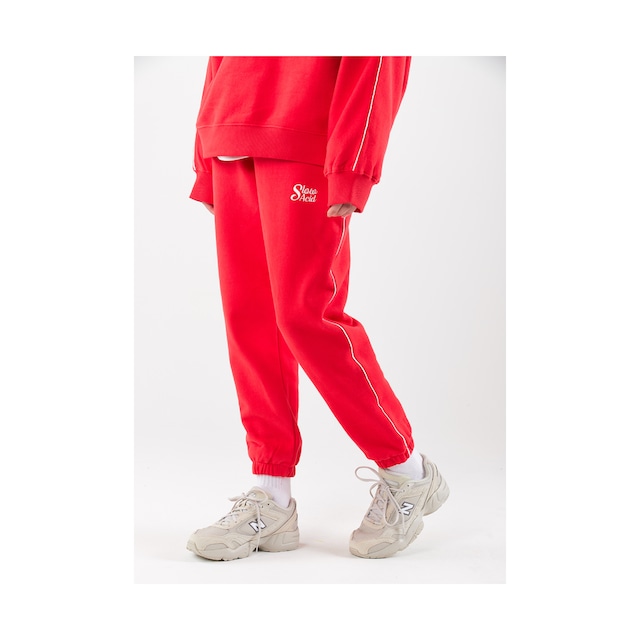 [SLOW ACID] Piping Peach Skin Traning Pants (RED) 正規品 韓国 ブランド パンツ ジャージーパンツ トレーニング