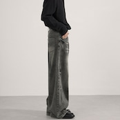 ストリート ウォッシュ加工 デニムパンツ P340