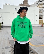 RIVERSIDE BASE 「FUCKIN' FUCK」PULLOVER HOODIE IRISH GREEN