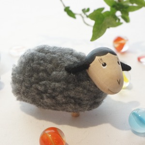 449 NORDIKA design 羊のフィギュア(グレー大)