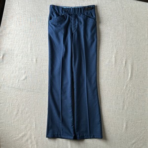 70s-80s Portugal Check Wide Trousers W29