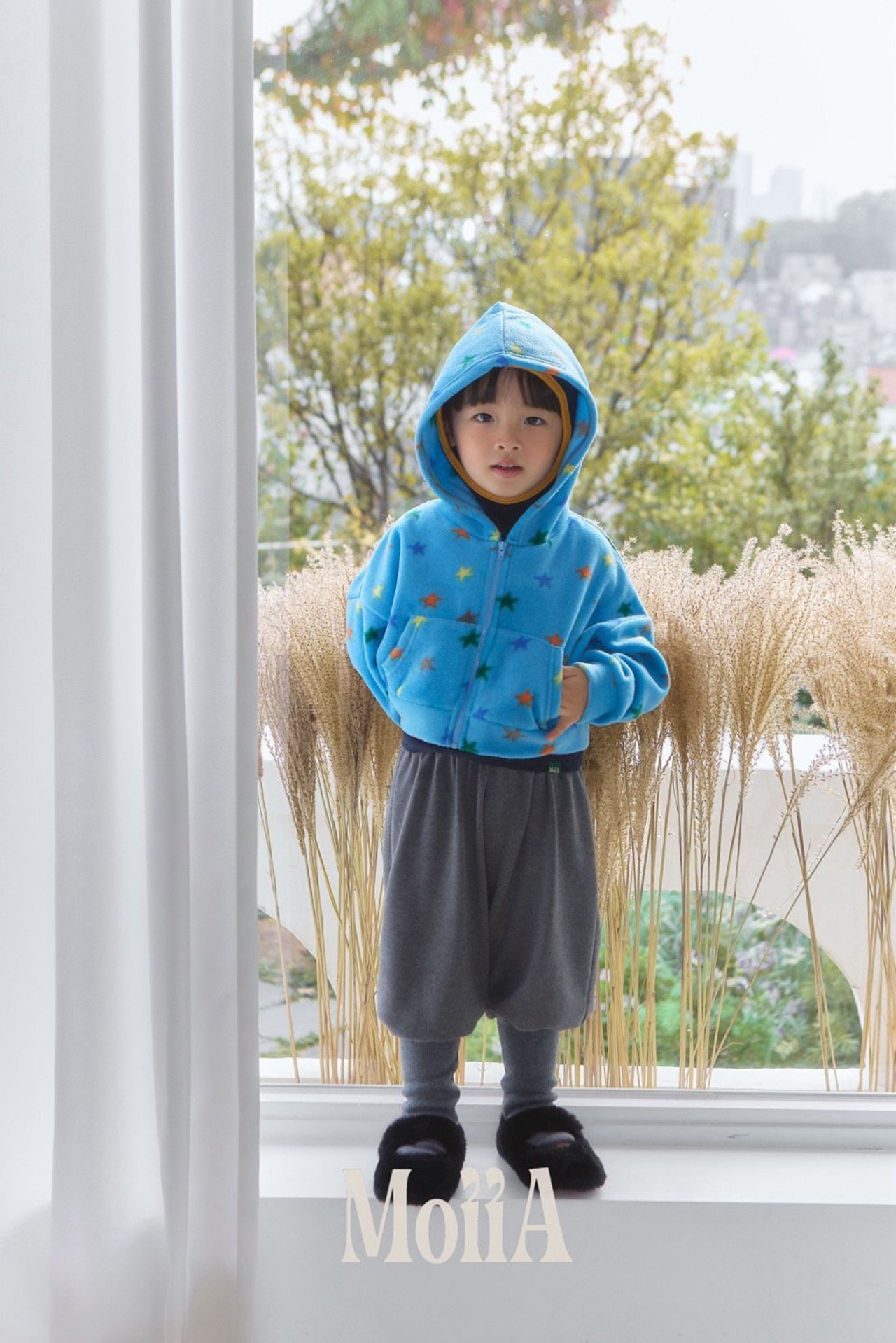Moiia［取寄］star hood zipup 26winter