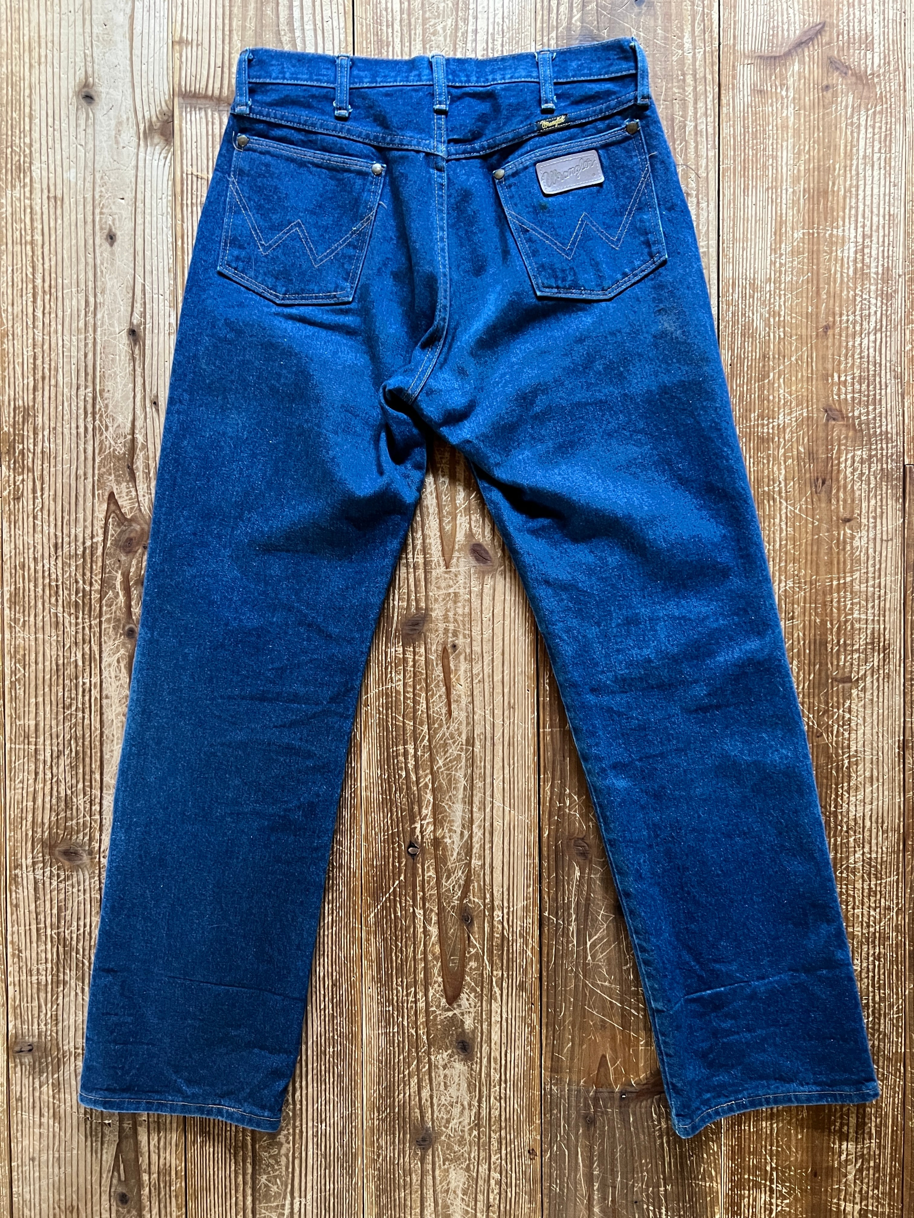 80's〜 Wrangler 13MWZPW デニムパンツ 濃紺 実寸(33×30.5) USA製