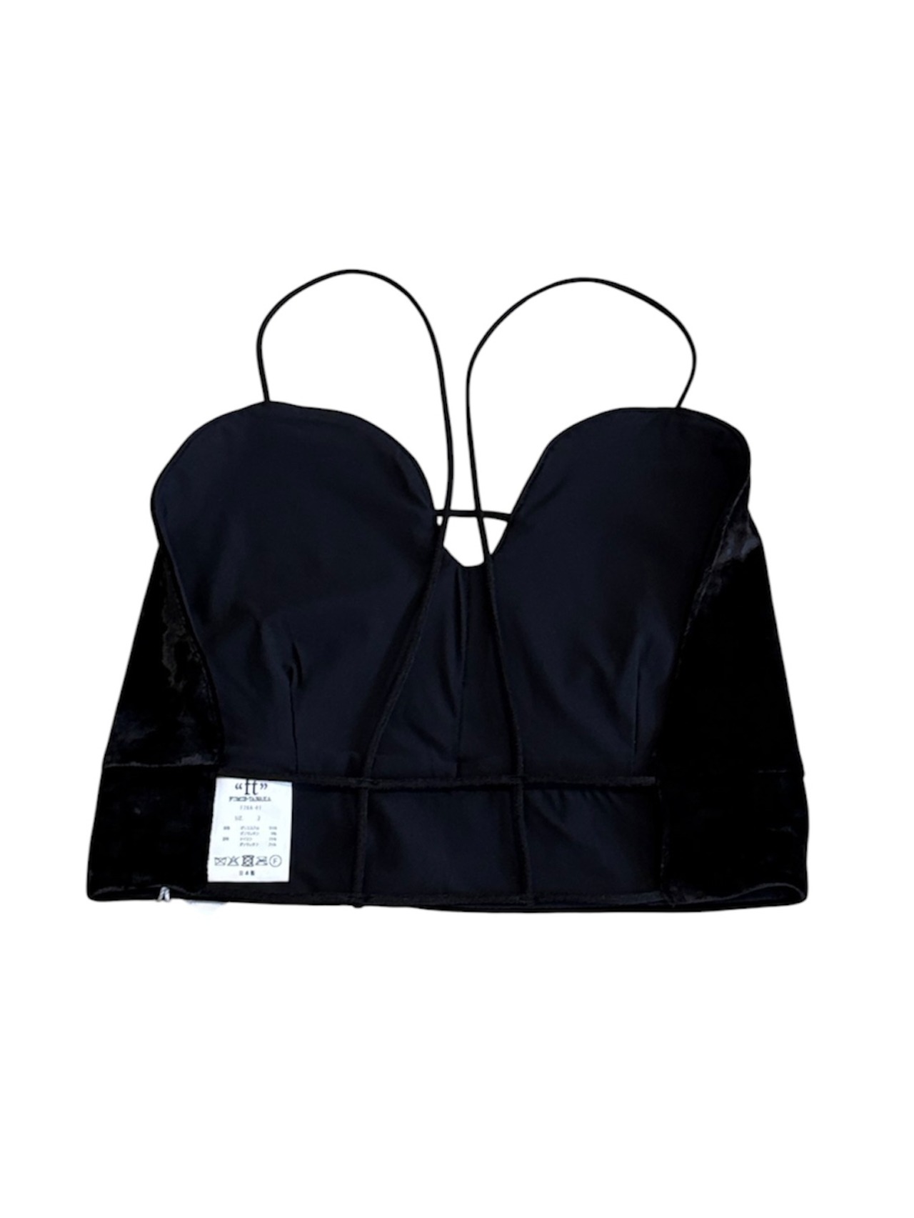 【26AW】FUMIE TANAKA フミエタナカ / ビスチェ / velvet bustier - 6