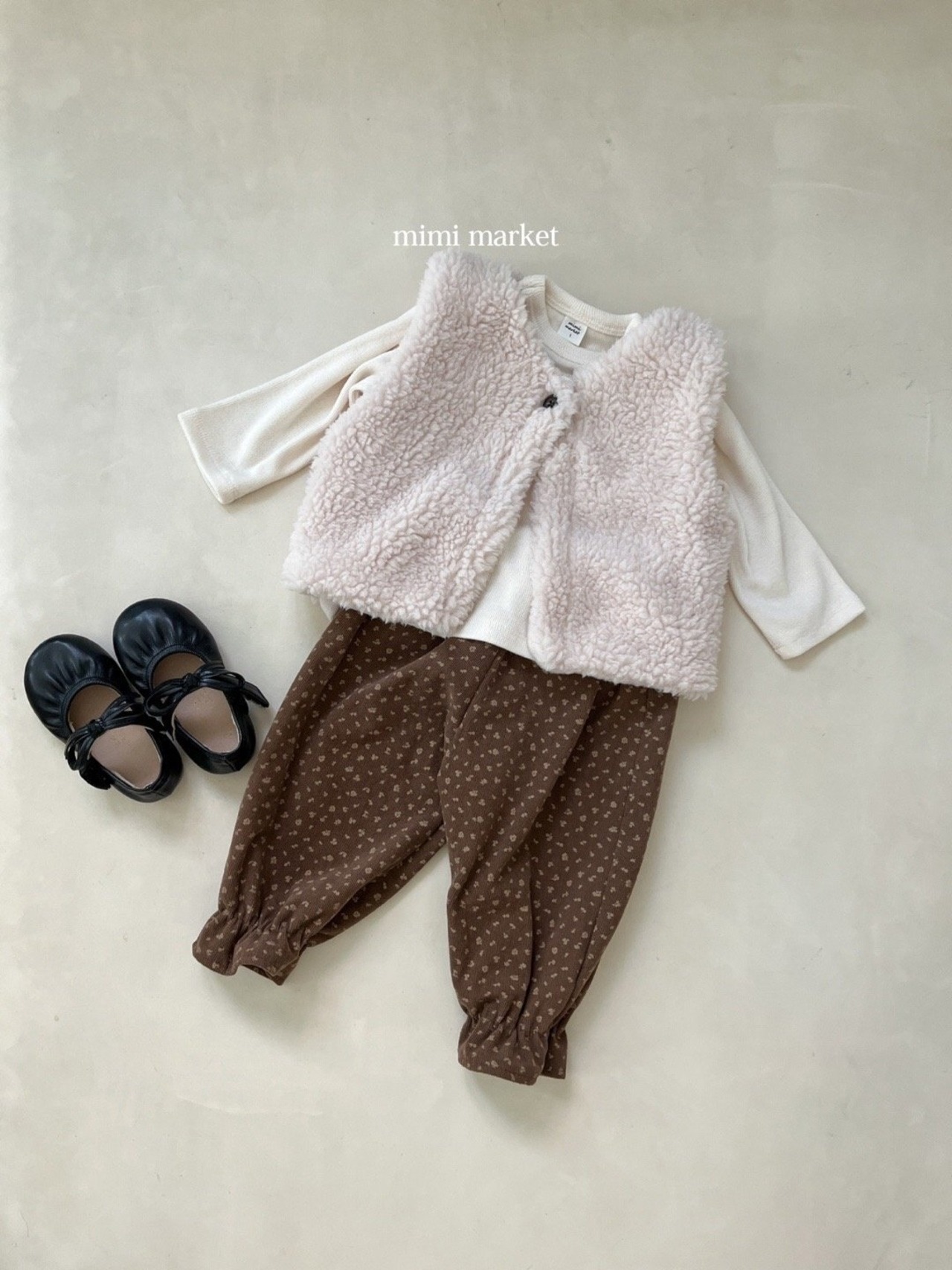 ミミマーケット / mimimarket / 花柄コーデュロイパンツ / 韓国子供服 / キッズ / 26winter〖取寄〗*S~L*