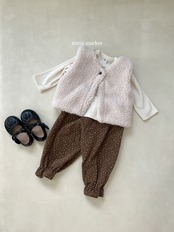 ミミマーケット / mimimarket / 花柄コーデュロイパンツ / 韓国子供服 / キッズ / 26winter〖取寄〗*S~L*