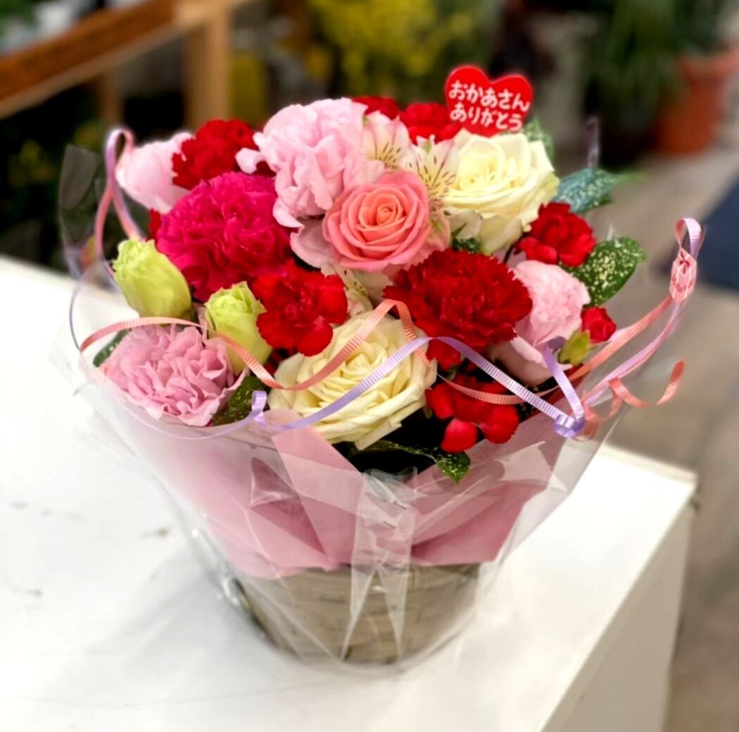 母の日 おまかせアレンジ | 花助｜高槻のフラワーショップ 花助です