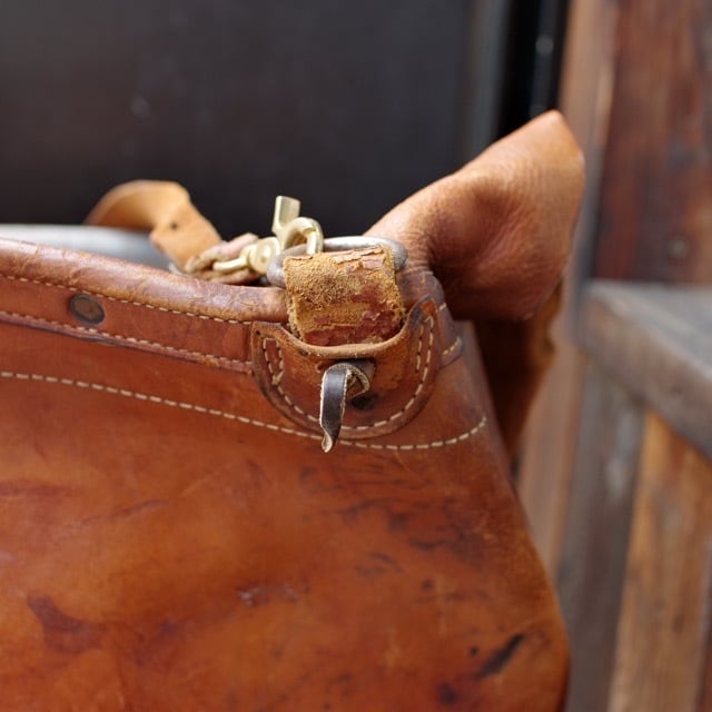 1960s US Mail Leather Carrier Bag 