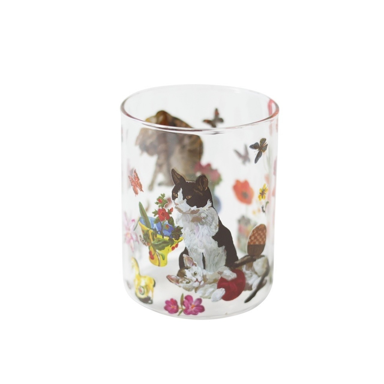 Nathalie Lete Heat resistant Middle glass Cats ナタリーレテ　グラス猫