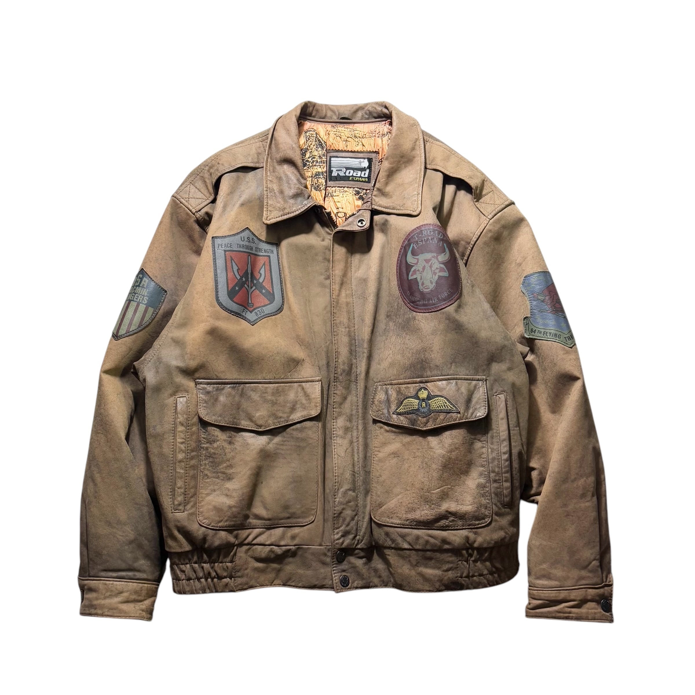 unknown vintage “A-2 type” leather flight jacket | NOIR ONLINE