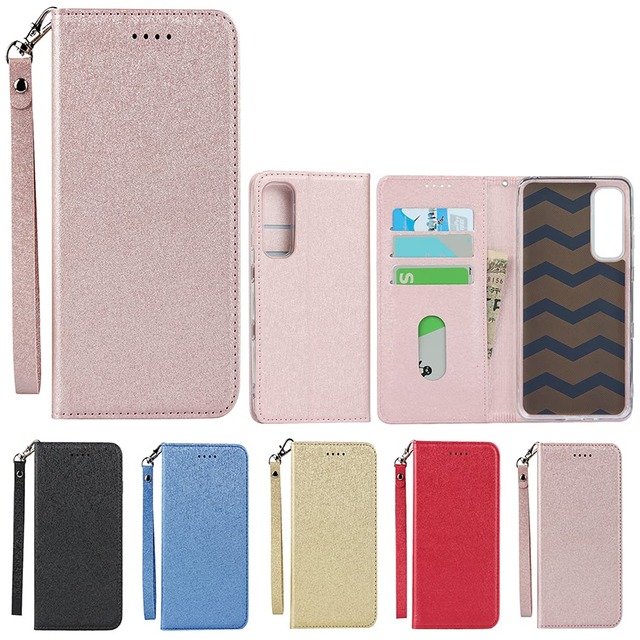 Eastwave for Android One S8 ケース for androidones8 手帳型 case ストラップ付き PU皮革 明るい色 内蔵マグネット 携帯カバー カードポケット スタンド機能 便利 ピンク