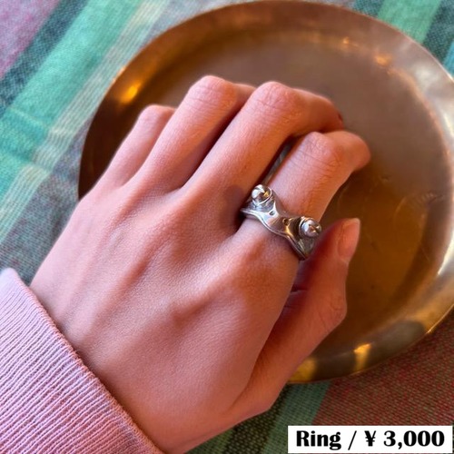 TOPANGA Jewelry　Frog face ring　カエルの顔リング　カエル　リング　指輪　frog 　ギフト　プレゼント