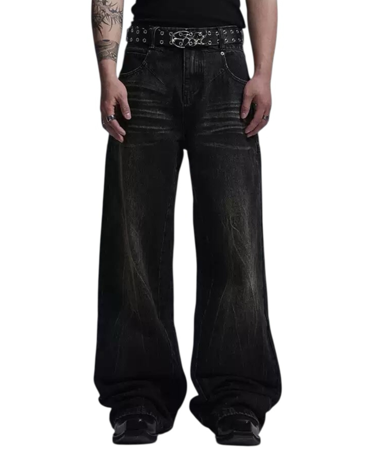 Darkfog Vintage High-Waist Wide-Leg Jeans