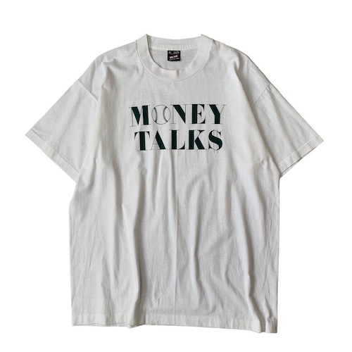 "90s BEST fruit of the loom" MONEY TALKS print tee