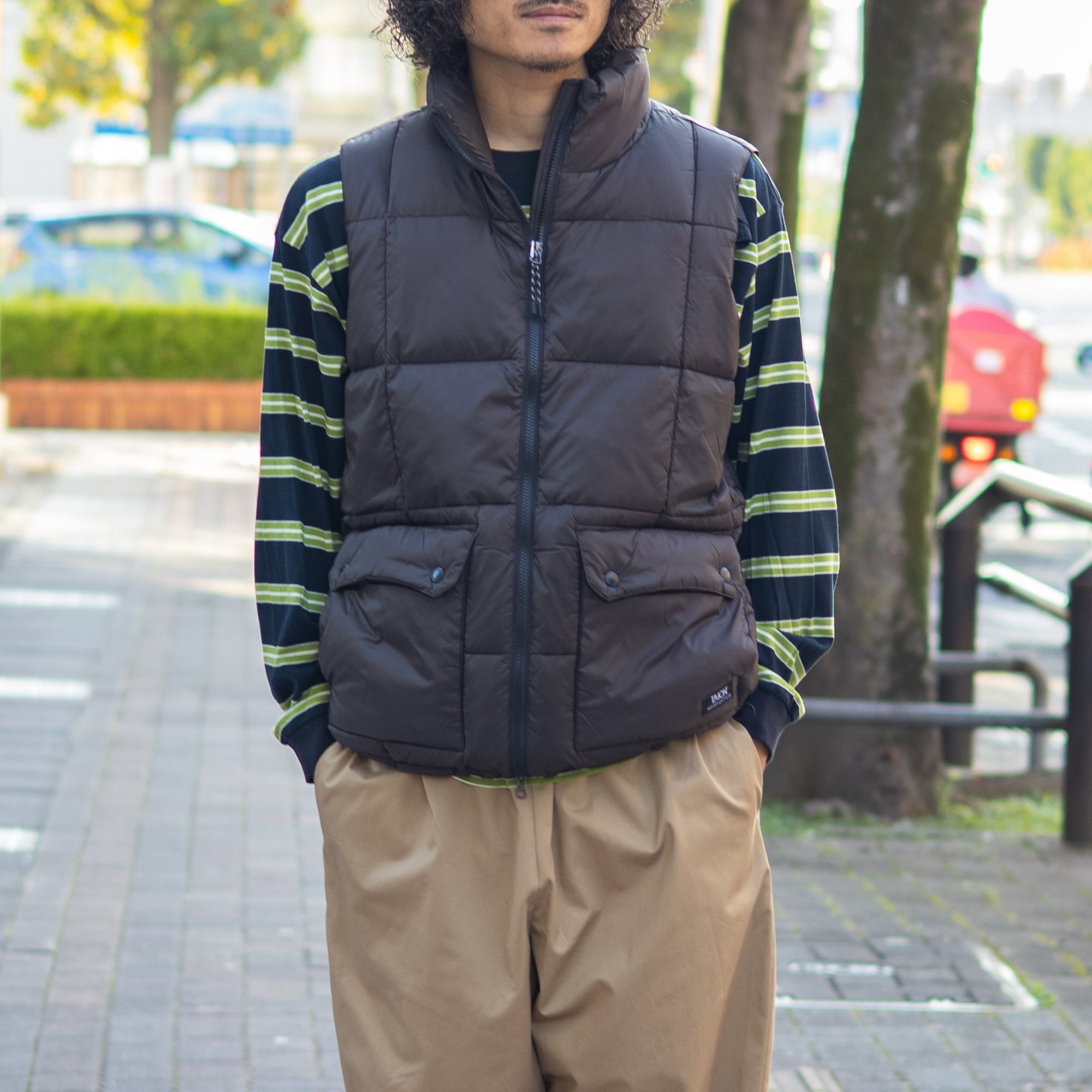 UNISEX】マウンテン パッカブル ボリュームダウンベスト / ダーク