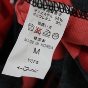 【美品 社交ダンス衣装】トップス レッスン着 レッスンウェア Mサイズ 赤 黒 ブラック レッド ラインストーン バイカラー 派手