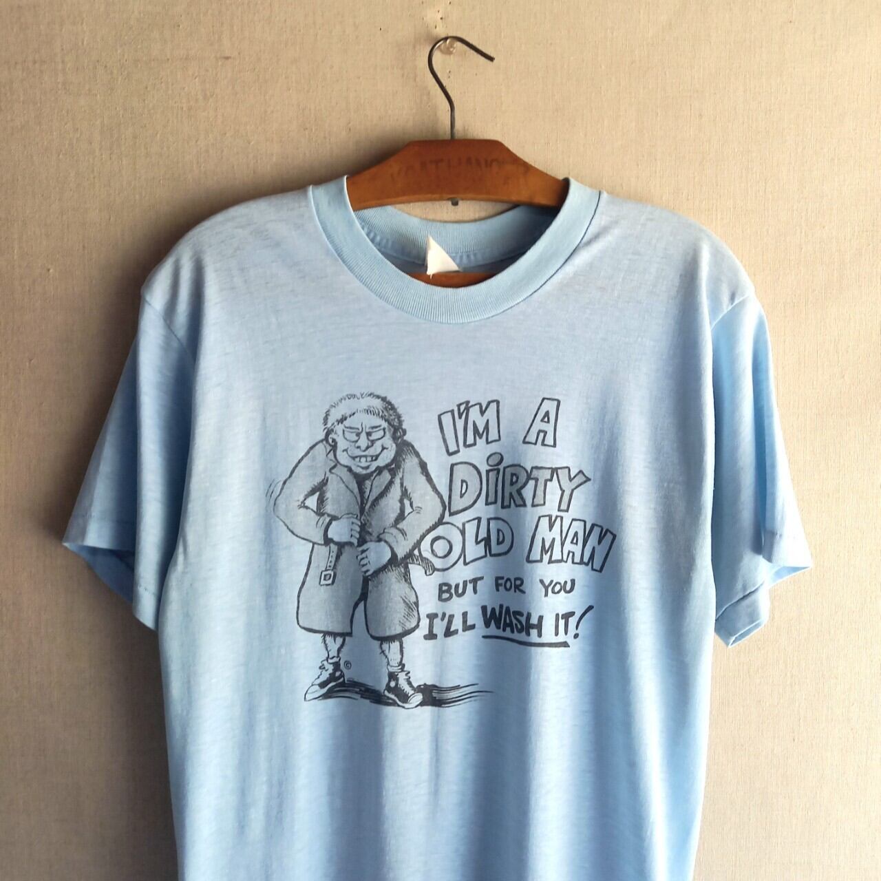 80s～ DIRTY OLD MAN Tシャツ XSサイズ～Sサイズ スケベ親父 変態 露出