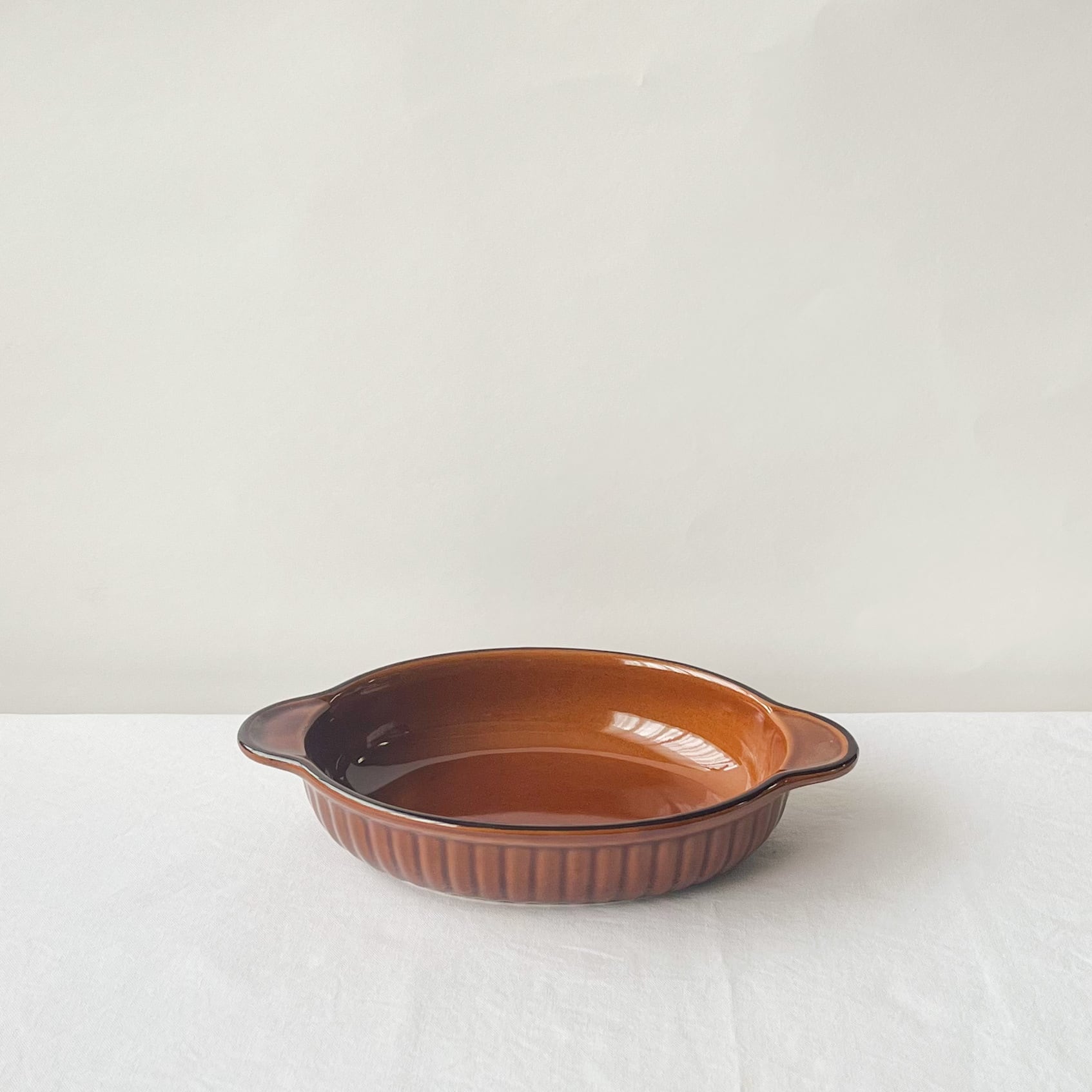 飴色グラタン皿【小判・四角】 | Kamani | 多治見で営む 美濃焼器のWeb