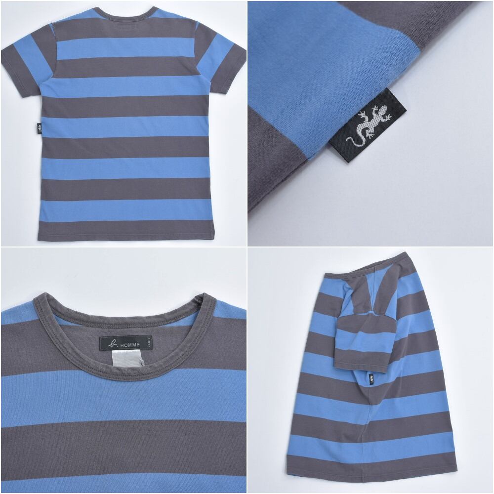 90～00s 日本製 agnes b. HOMME アニエスベーオム 太ボーダー クルー