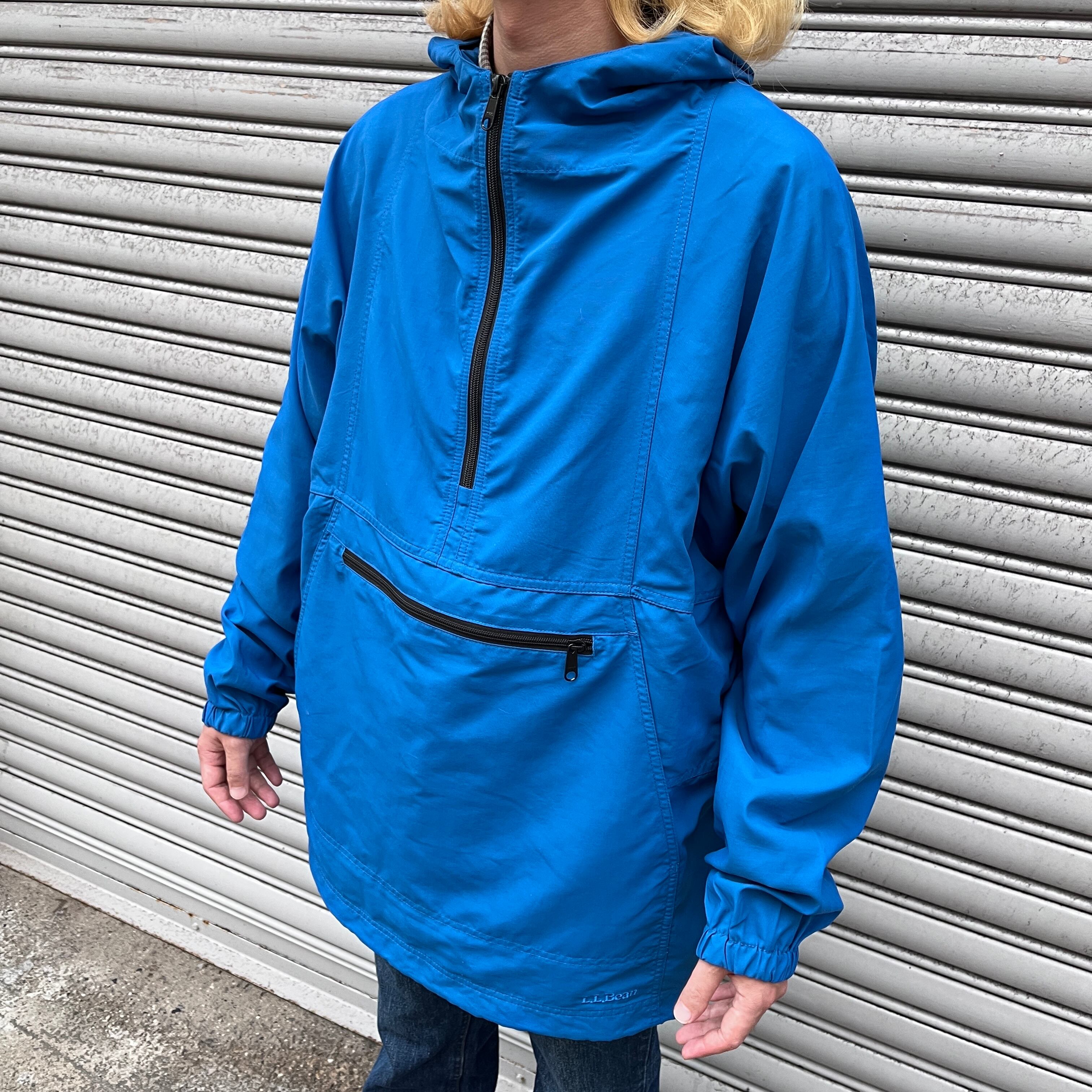 L.L. Bean アノラックパーカー 生々しい 青
