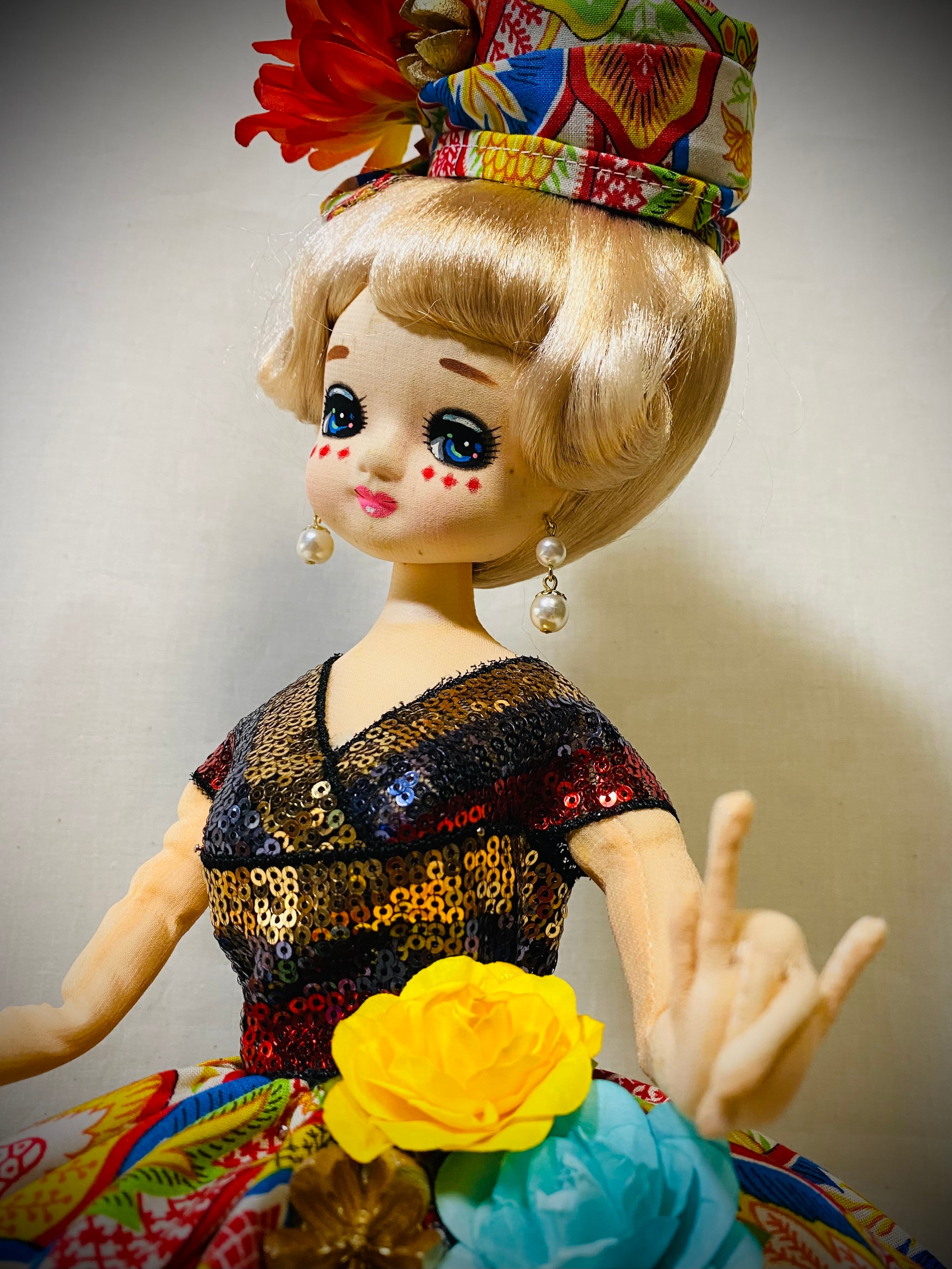 新春sale チャイナヘッドドール ビンテージ エンジェル天使 希少