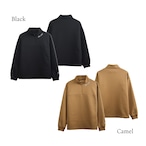 スタンドカラートップス