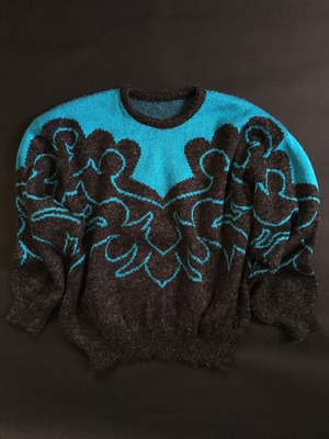 Turquoise Pattern Knit