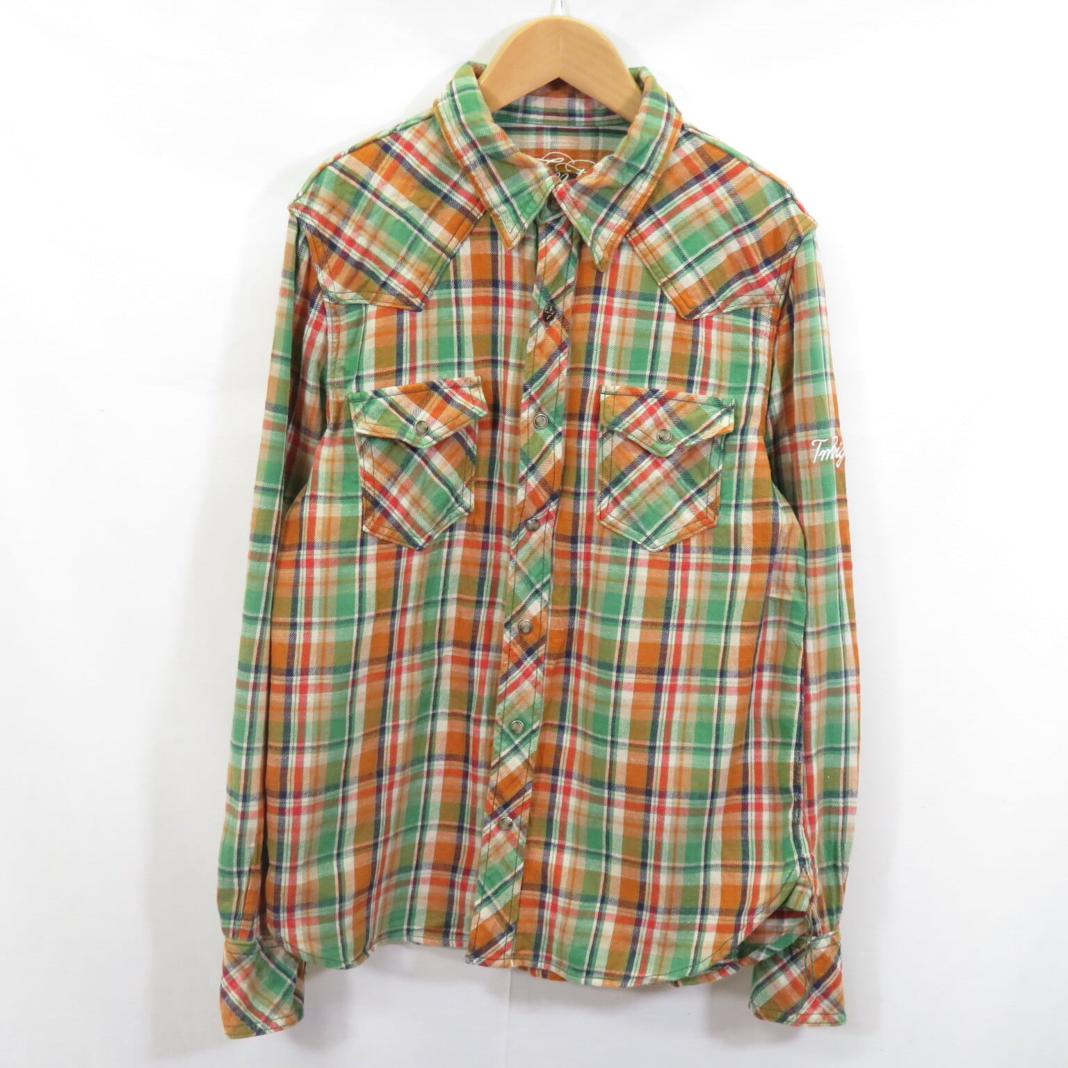 T.M.T フード付きネルシャツ Sサイズ （美品】TMT スタンダード 