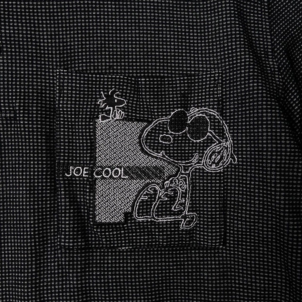 GREENCLUBS グリーンクラブ スヌーピー&ウッドストックデザイン 半袖ポロシャツ 4/ブラック