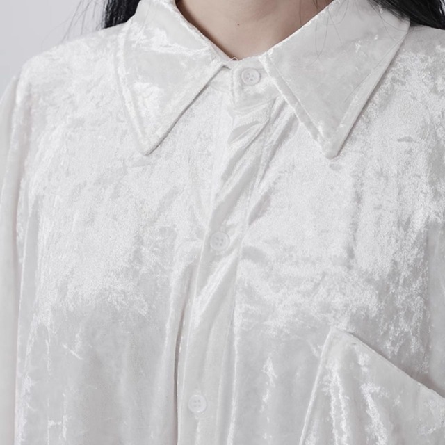 Loose long shirt dress C0669