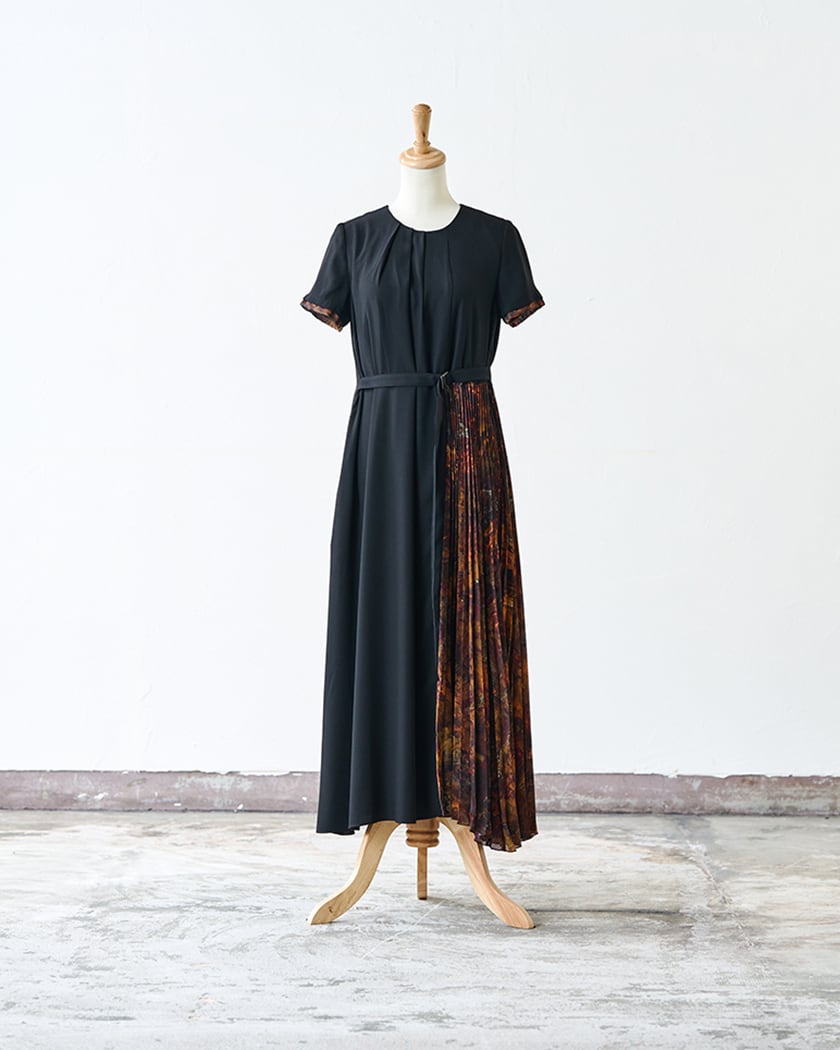 プリーツドッキングワンピース | oriif.