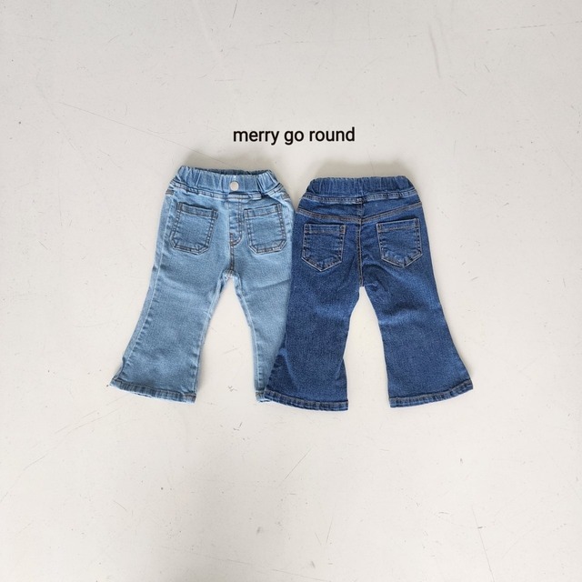 merry go round［取寄］pocket flare denim pants 26autumn