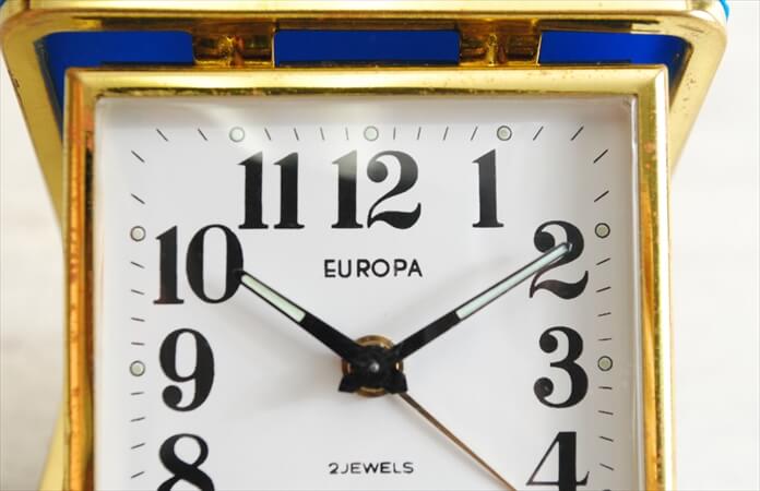 旅行用品 EUROPA ドイツ製 2JEWELS トラベルクロック ヴィンテージ